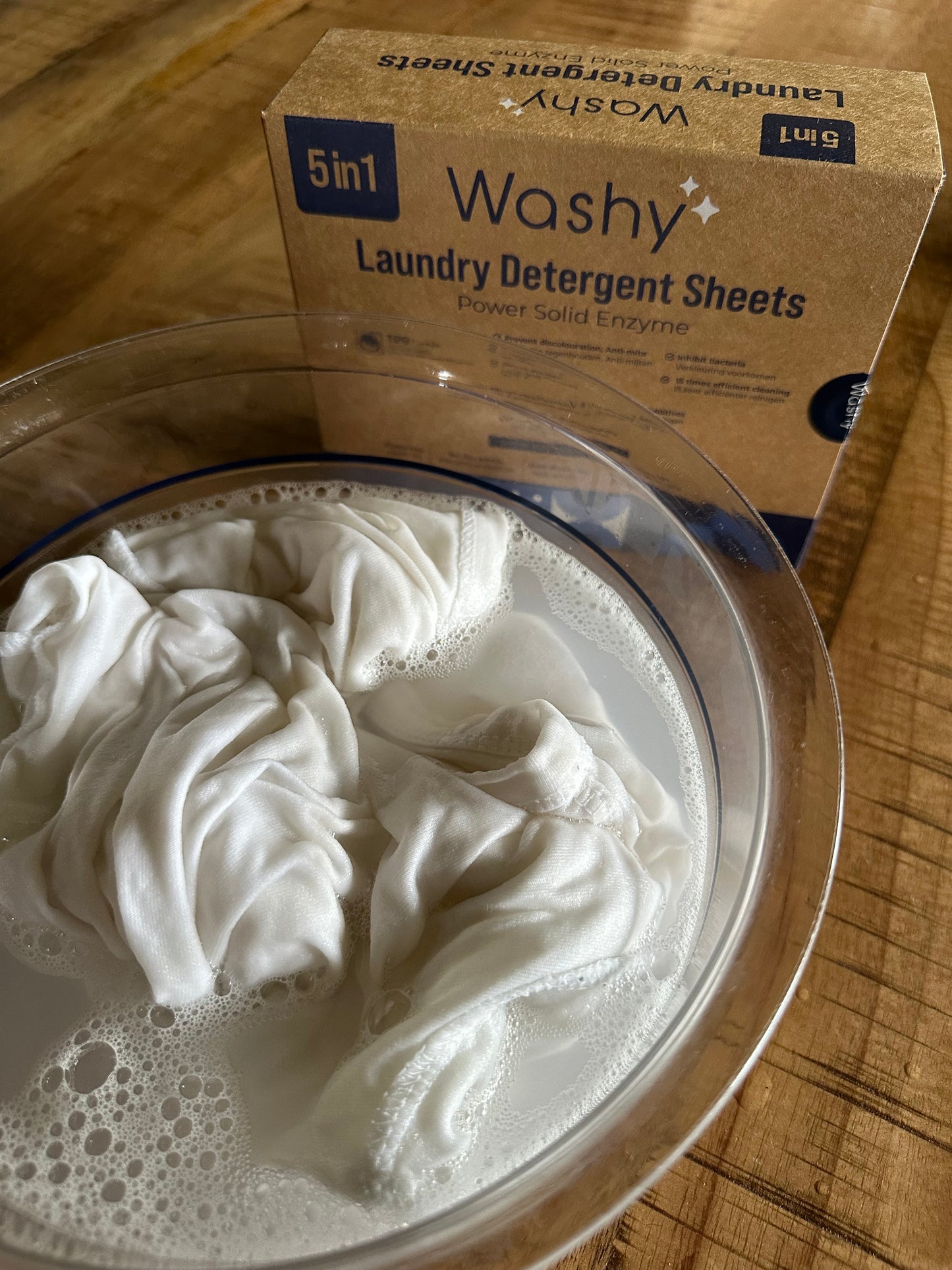 Washy® strips Kersengeur- Wasmiddeldoekjes voor Witte, Gekleurde en Zwarte Was - (100 wasbeurten)